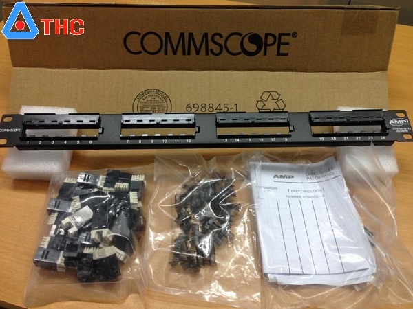 Patch Panel 24 Commscope cat5e, Patch Panel 24 Cổng Cat5e 